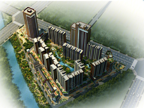 水岸雅苑楼盘建筑物外景