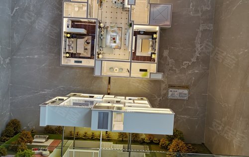 我们售楼部精致的户型沙盘