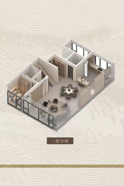 绿城咏湖雲庐中叠264方户型,绿城咏湖雲庐别墅约264.00平米户型图,朝南朝向 - 杭州安居客