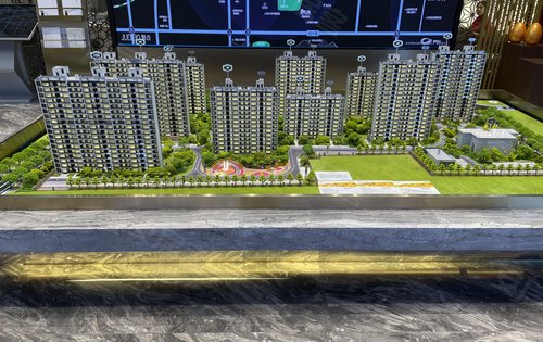 我万科繁荣里销售案场 楼盘沙盘图,楼盘区位图 品质居住,优雅不失