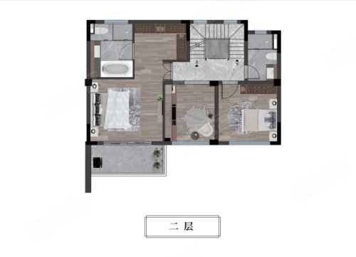 中建御璟园联排230平户型，中建御璟园别墅约230.00平米户型图，朝南朝向 - 上海安居客