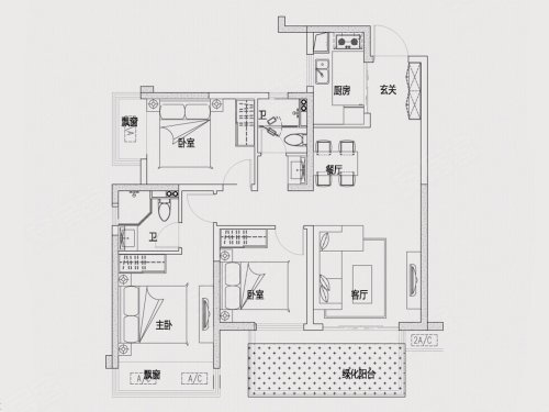 大唐新希望臻园户型图