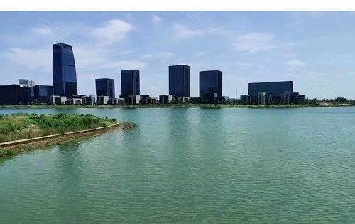 兴耀湖境观岚湾动态:东沙湖景观实景拍摄-杭州安居客