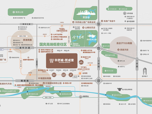 华侨城熙成里，成都华侨城熙成里房价，楼盘户型，周边配套，交通地图，金禧一路383号 - 安居客