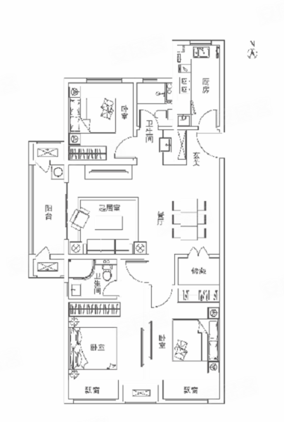 鹤壁建业世悦府户型图片