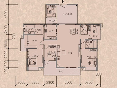 化州县楼盘 化州楼盘 雄大御花苑g3呼吸赶紧建筑面积:约235m 南 户型