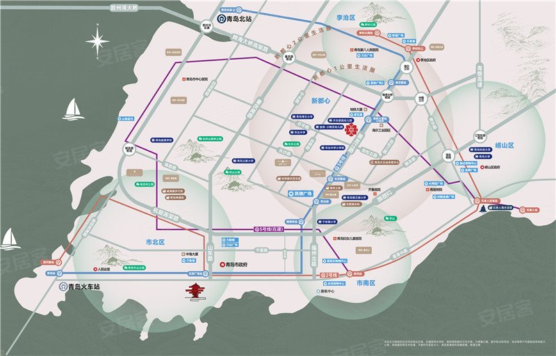 保利青铁·都心琅悦楼盘户型怎么样,保利青铁·都心琅悦社区品质好不好,交通出行便利,生活配套设施-青岛安居客