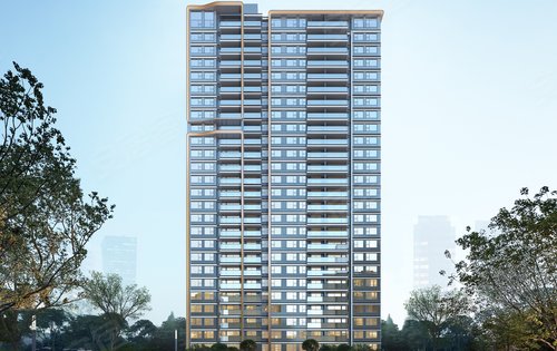 保利海上瑧悦楼栋外立面效果图