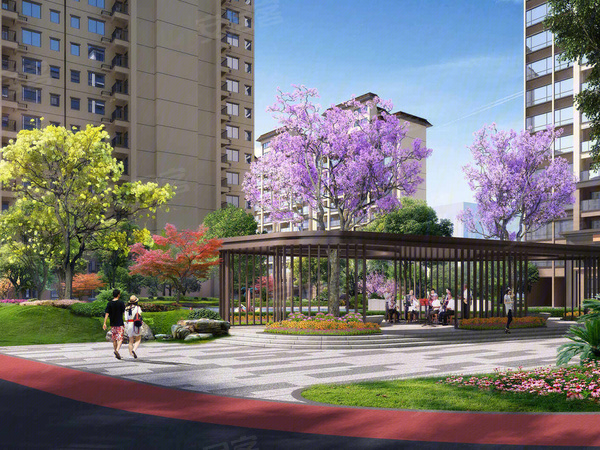 和喜龙城壹号院楼盘建筑物外景