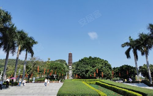 百晟上府動態:網紅打卡地,公明紅花山公園,距離項目僅一路之隔-深圳