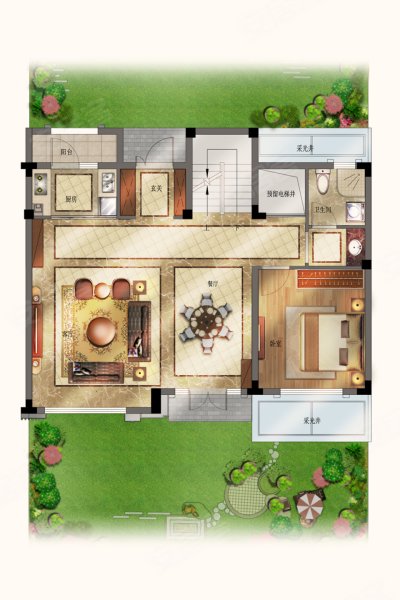 天际云墅户型图