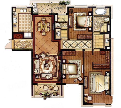 淡水湾花园二期户型图