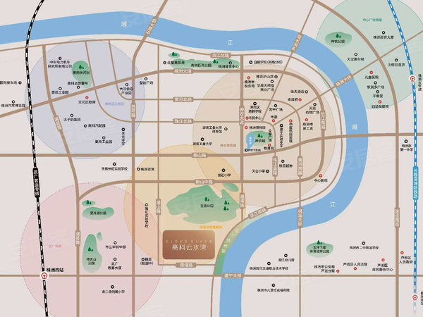 高科云水湾，株洲高科云水湾房价，楼盘户型，周边配套，交通地图，滨江南路与南塘路交汇处 - 安居客