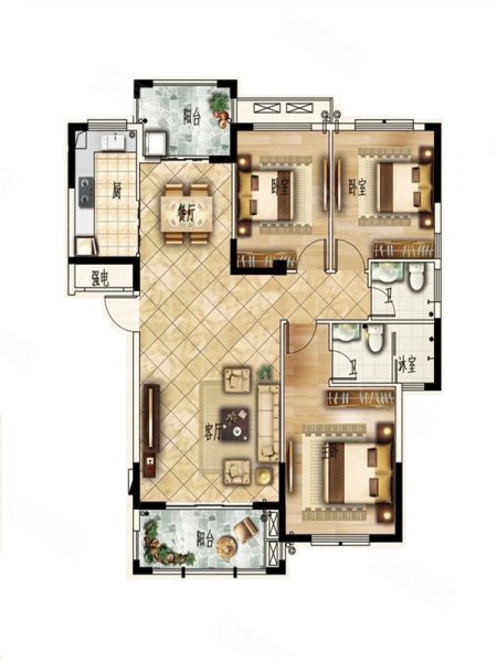 莆田楼盘 城厢区楼盘 凤达凤凰城南                      户型图