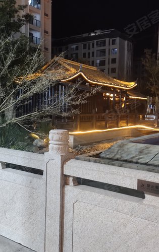 砀山古城紫薇公馆小区夜景