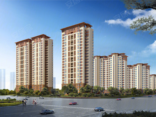 山钢锦悦华府楼盘建筑物外景