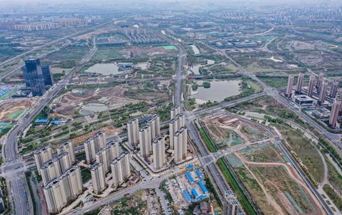 俯瞰麒麟中央公园