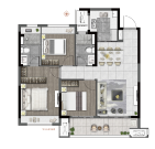  卓越华耀时代户型图