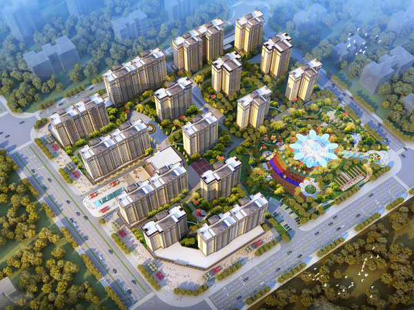 房投翰林府楼盘建筑物外景