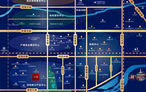 深哈万科城项目区位示意图欢迎您的咨询