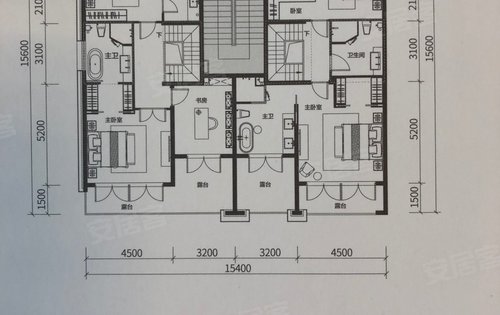 融创红岛湾在售叠拼别墅房源不多户型图如下