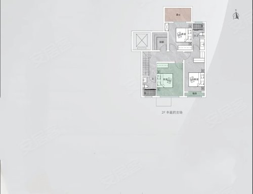 中冠宸院M清风院，中冠宸院3室2厅3卫1厨约135.00平米户型图，朝南北朝向 - 商丘安居客
