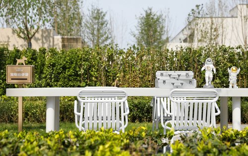 小区内部园林景观设施实景展现