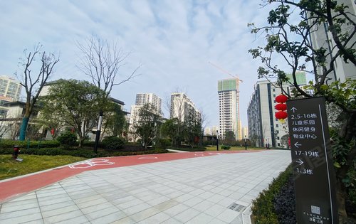 小区水系景观，绿化景观展示