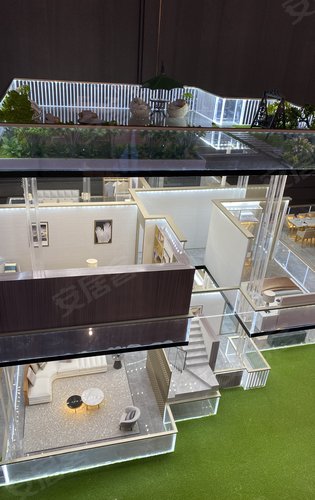 190平上下叠拼别墅沙盘模型