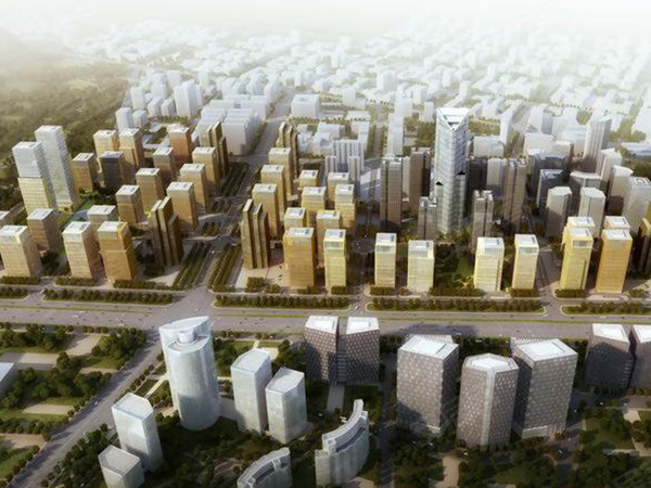 汉峪金谷楼盘建筑物外景