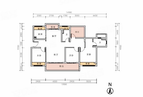 玖玺府,3室2厅2卫,石化大道西302号,玖玺府3#-2单元-27-2704 - 安居客