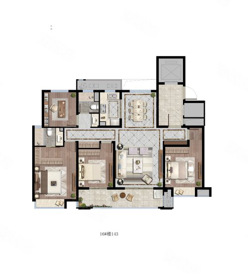 鸿翔中南鸿樾府户型图