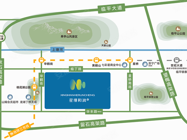 杭铁越秀·星缦和润,杭州杭铁越秀·星缦和润房价,楼盘户型,周边配套,交通地图,临丁路与华鹤街交叉口东南侧 - 安居客