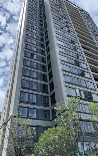 绿城柳岸晓风动态:已完工的部分社区绿化与外立面楼栋-福州安居客