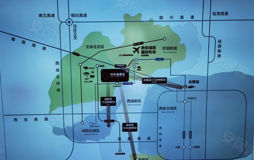 绿地新都会动态:绿地新都会区位图-咸阳安居客