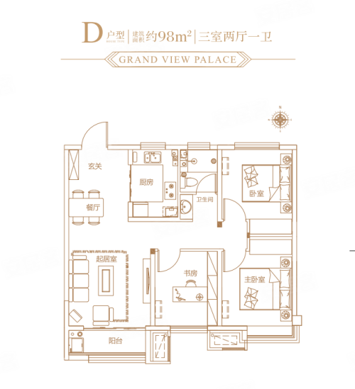 荣盛荣景园户型图