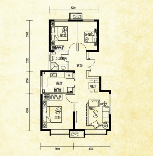 远洋风景户型图