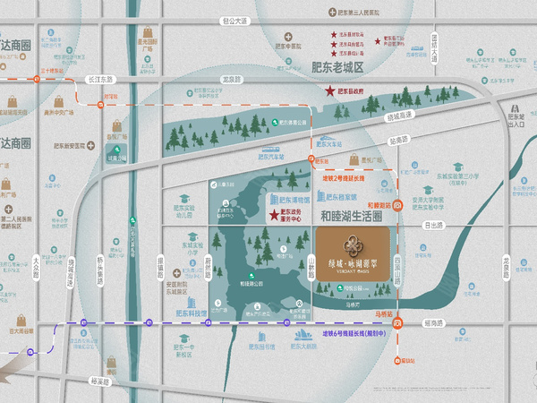 绿城咏湖源翠,合肥绿城咏湖源翠房价,楼盘户型,周边配套,交通地图,日出路与山林路交口东南侧 - 安居客