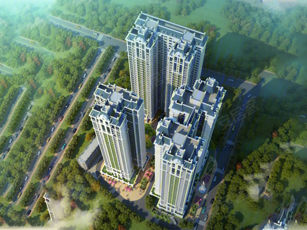 龙凤江城楼盘建筑物外景