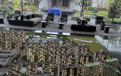 建发云启之江动态:小区沙盘模型图-杭州安居客