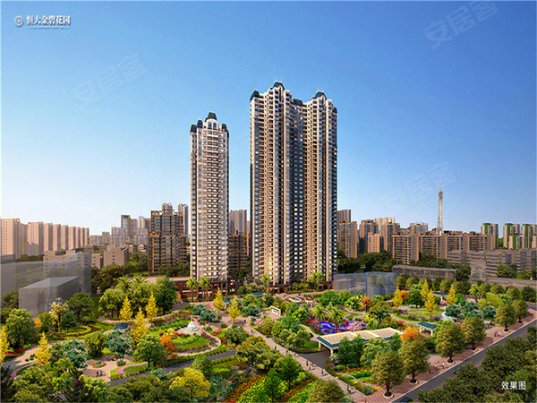 恒大金碧花园 广州恒大金碧花园房价 楼盘户型 周边配套 交通地图 工业大道南810号至862号 双号 金恒北三街1号至25号 单号 安居客