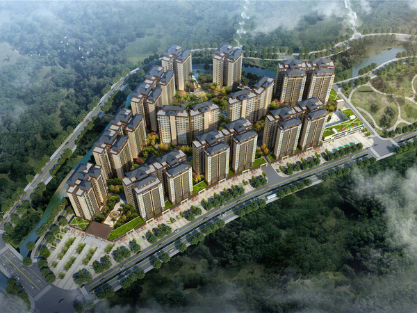 盛泗学府楼盘建筑物外景