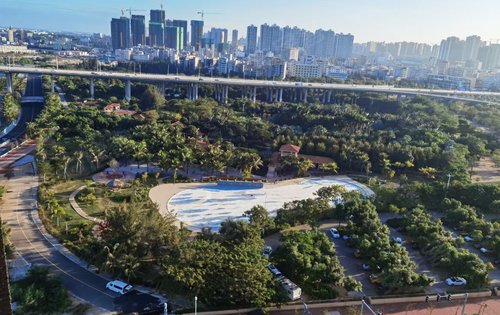 滨海明珠轩动态:风景如画,家门口就是公园-湛江安居客