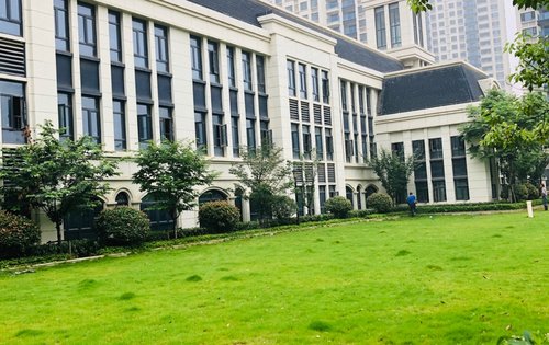 保利和乐国际幼儿园,这么大的草坪地