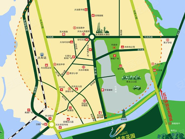 碧桂园城市花园楼盘区位规划