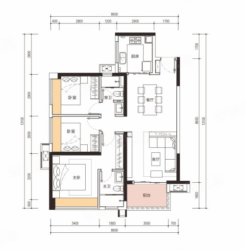 灿邦珑廷户型图