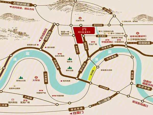 安溪三环路规划线路图图片