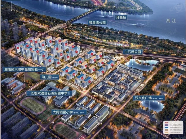 嘉臣道，长沙嘉臣道房价，楼盘户型，周边配套，交通地图，潇湘北路与银月路交汇处 - 安居客