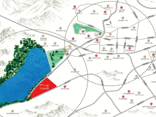石湖尚院,曲靖石湖尚院房价,楼盘户型,周边配套,交通地图,师宗县漾月路与师弥路交汇处(石山水库旁) - 安居客