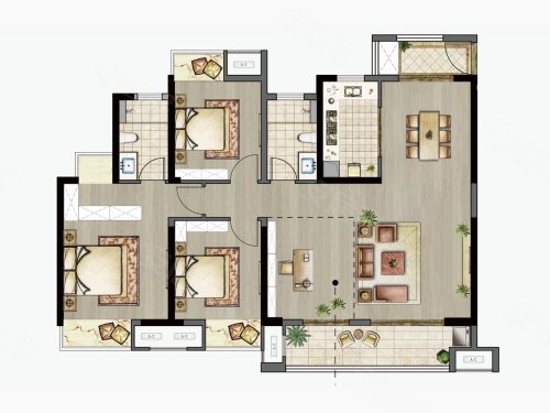 天空之城户型图